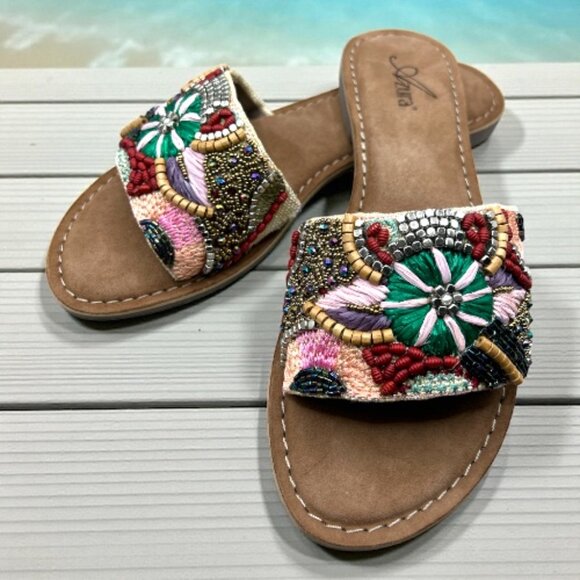 Azura Shoes - AZURA BY SPRING STEP SUGARPLUM SANDALS -  SIZE 9